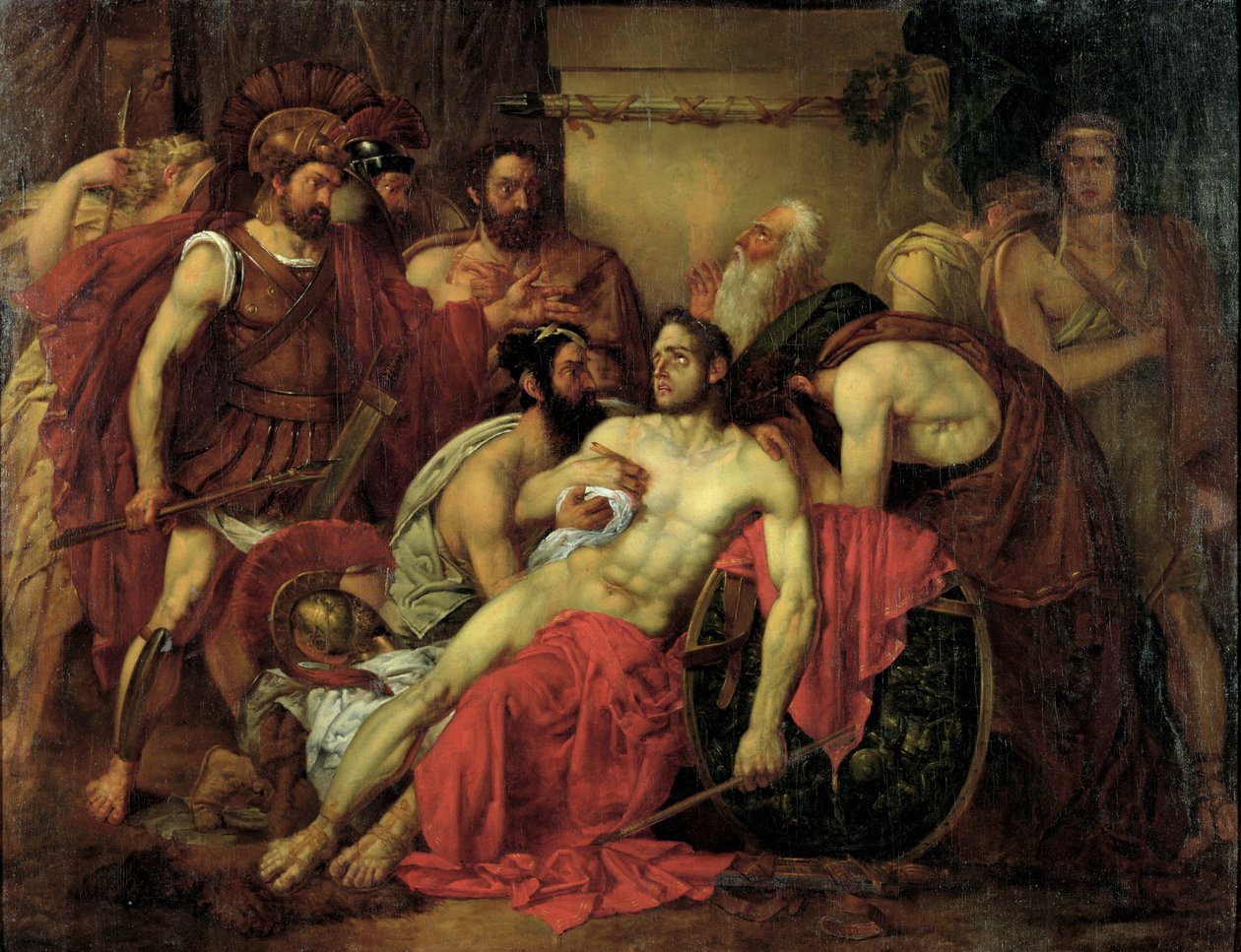 Epaminondas halála (i.e. 418-362 körül) alkotó: Louis Gallait