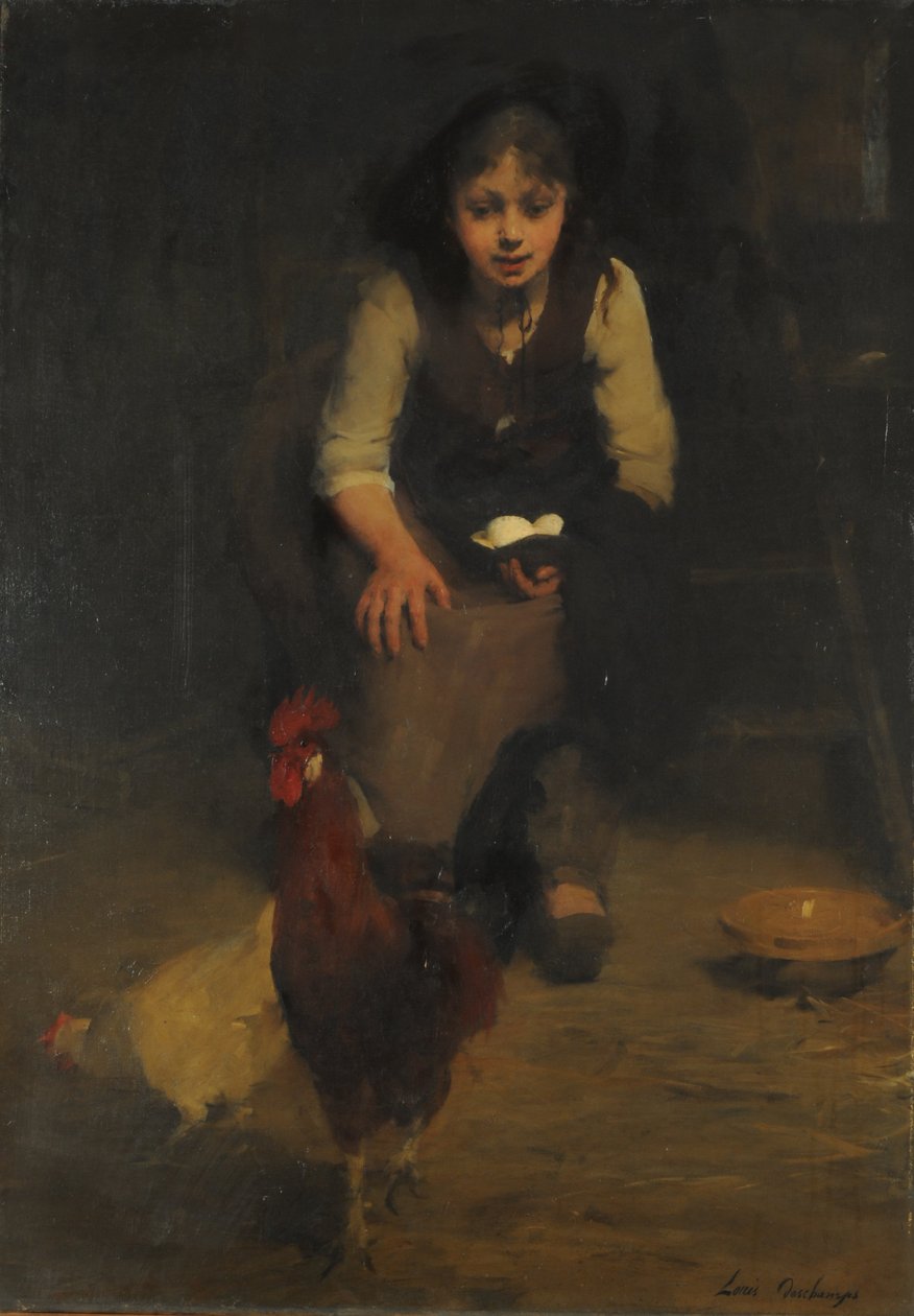 A tyúkólban alkotó: Louis Henri Deschamps