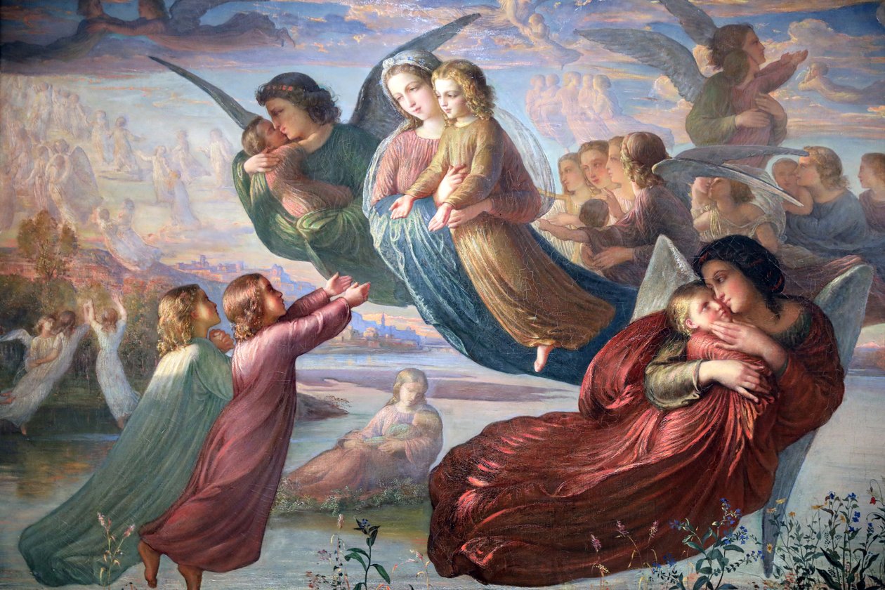 A lélek költeménye, Az ég emlékezete, részlet, 1835-55 alkotó: Louis Janmot