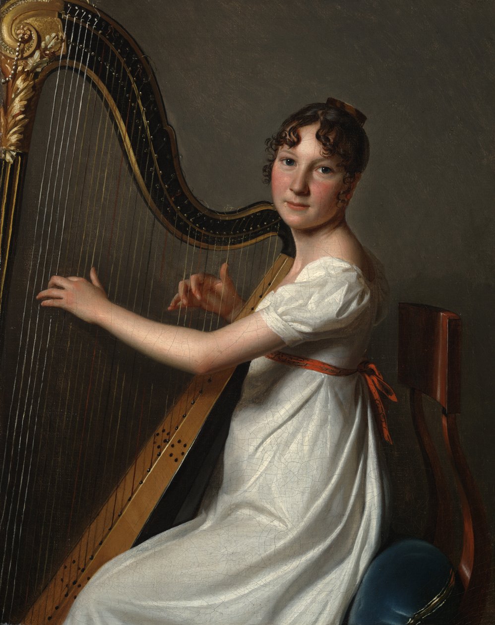 Az ifjú hárfás, 1804-1806 körül alkotó: Louis Leopold Boilly
