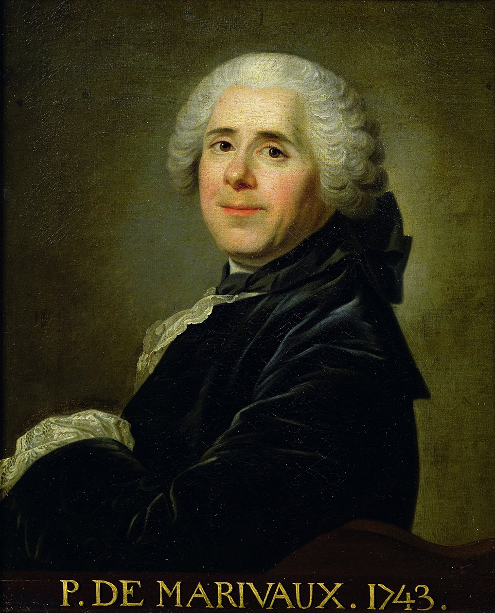 Pierre Carlet de Chamblain de Marivaux (1688-1763) portréja 1743 alkotó: Louis Michel van Loo