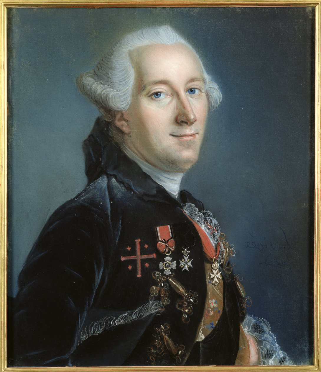 Férfi portré (pasztell papíron) alkotó: Louis Vigee