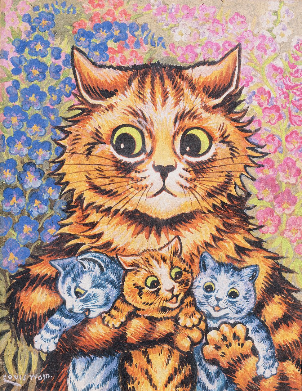 Egy macska a cicáival alkotó: Louis Wain