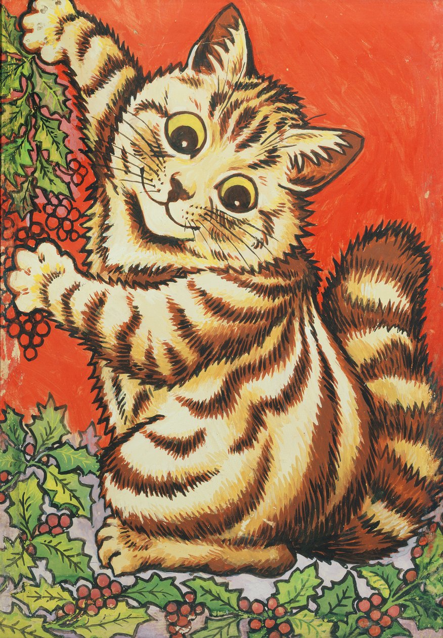 karácsonyi macska alkotó: Louis Wain