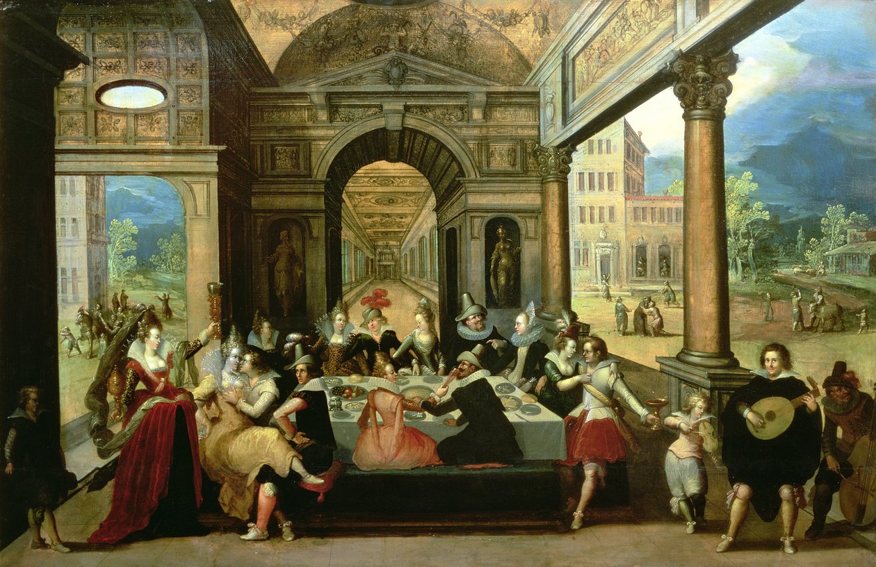 Példabeszéd a tékozló fiúról, 1600-20 alkotó: Louis de Caullery