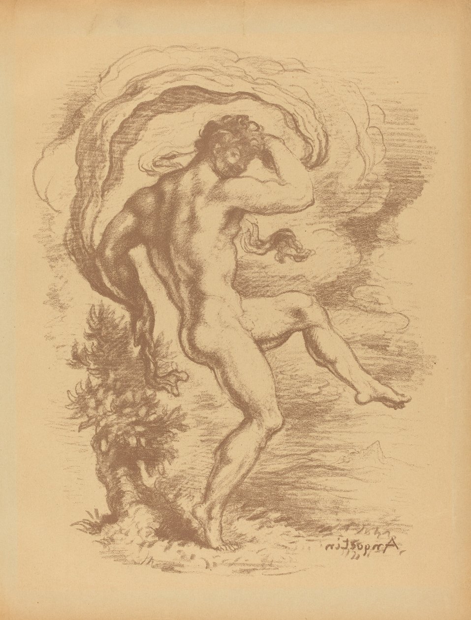 Táncoló akt, 1897. alkotó: Louis Anquetin
