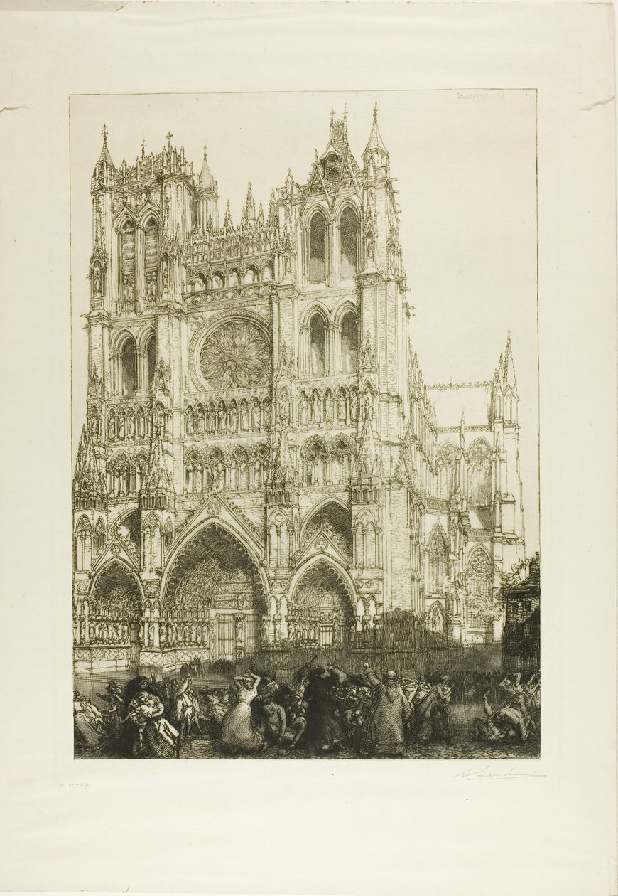 Amiens katedrális alkotó: Louis Auguste Lepère