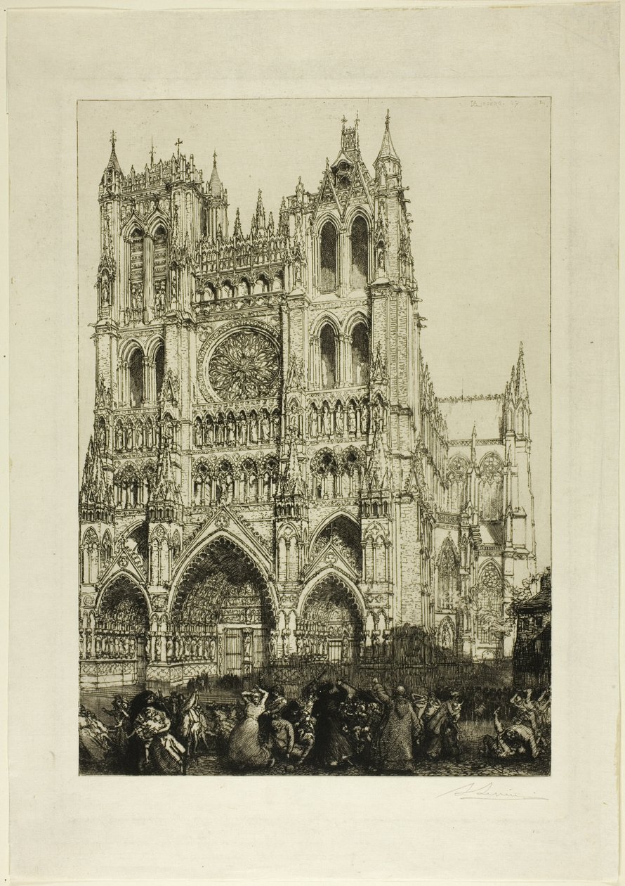 Amiens katedrális alkotó: Louis Auguste Lepère