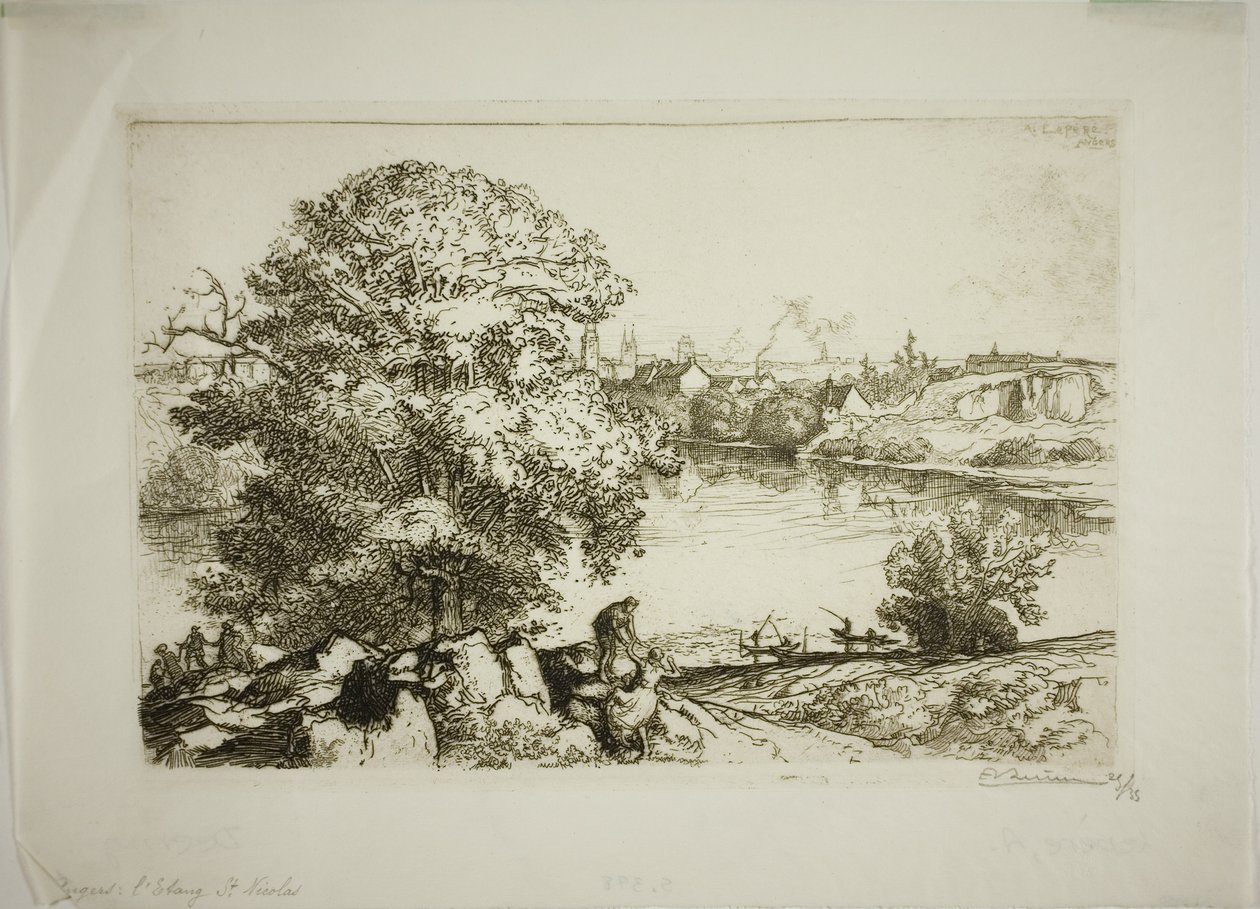 Angers, Saint-Nicolas-tó alkotó: Louis Auguste Lepère