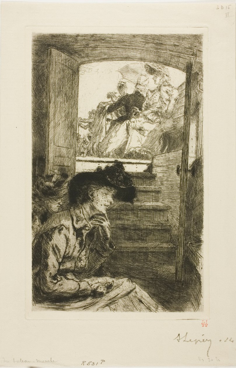A Bateau-Mouche-ban alkotó: Louis Auguste Lepère