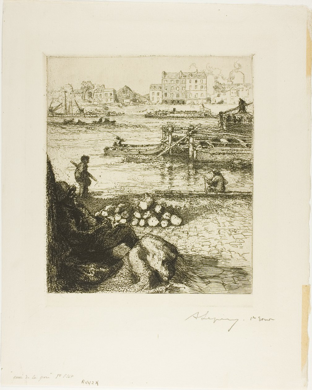 Közforgalmú rakpart, Quai de la Gare alkotó: Louis Auguste Lepère