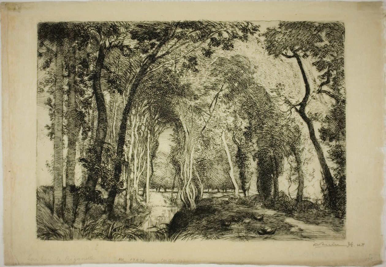 Sous Bois, a Rigonette-ben alkotó: Louis Auguste Lepère