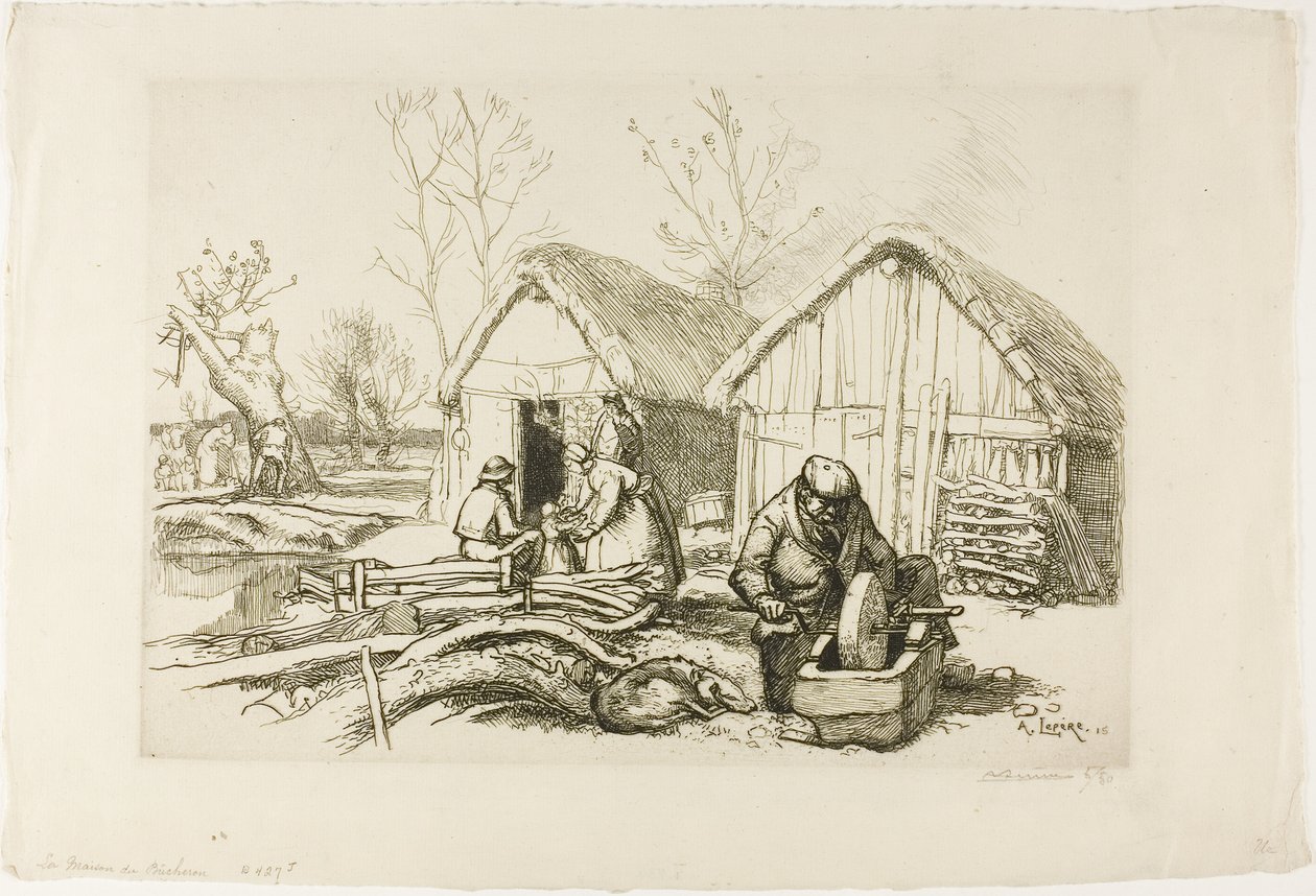 A favágó háza alkotó: Louis Auguste Lepère
