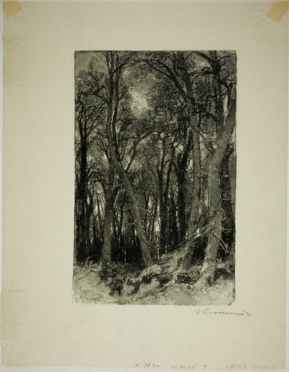 Tél: Bas-Bréau alkotó: Louis Auguste Lepère