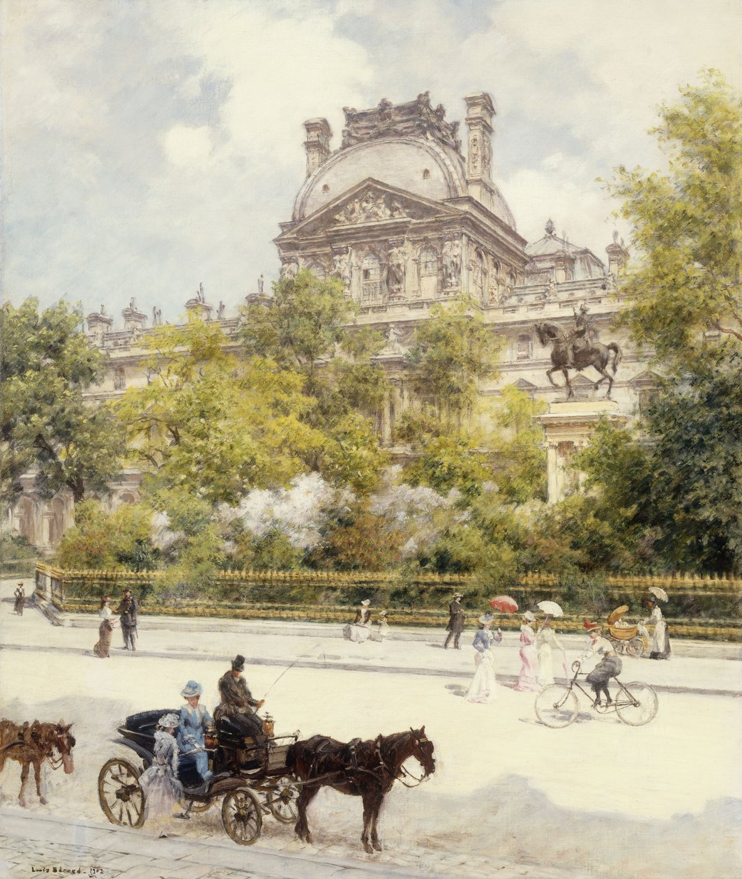 A Louvre tér alkotó: Louis Beraud