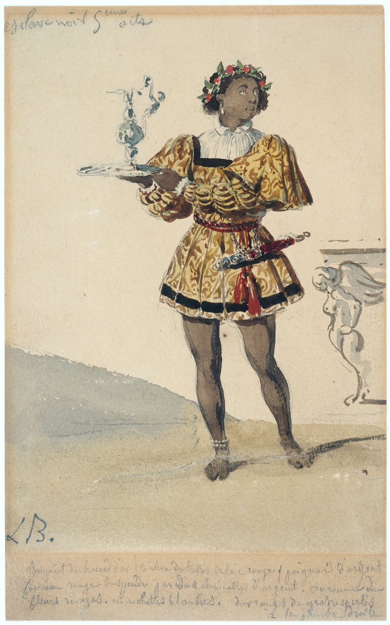 Fekete rabszolga alkotó: Louis Boulanger