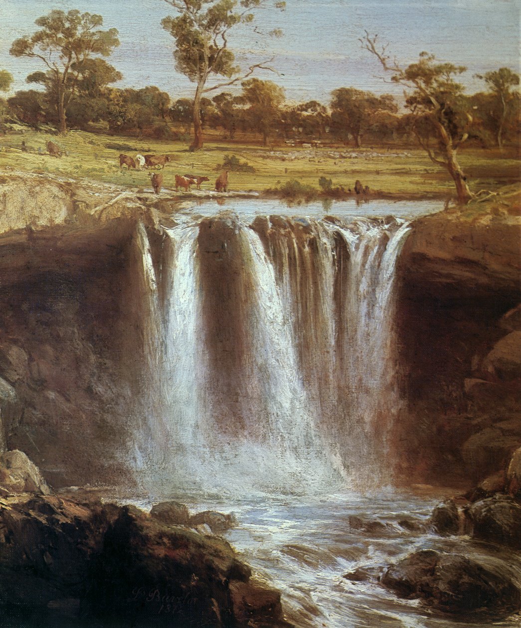 Falls on the Wannon, Ausztrália alkotó: Louis Buvelot
