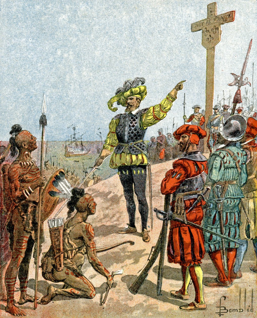 Jacques Cartier alkotó: Louis Charles Bombled