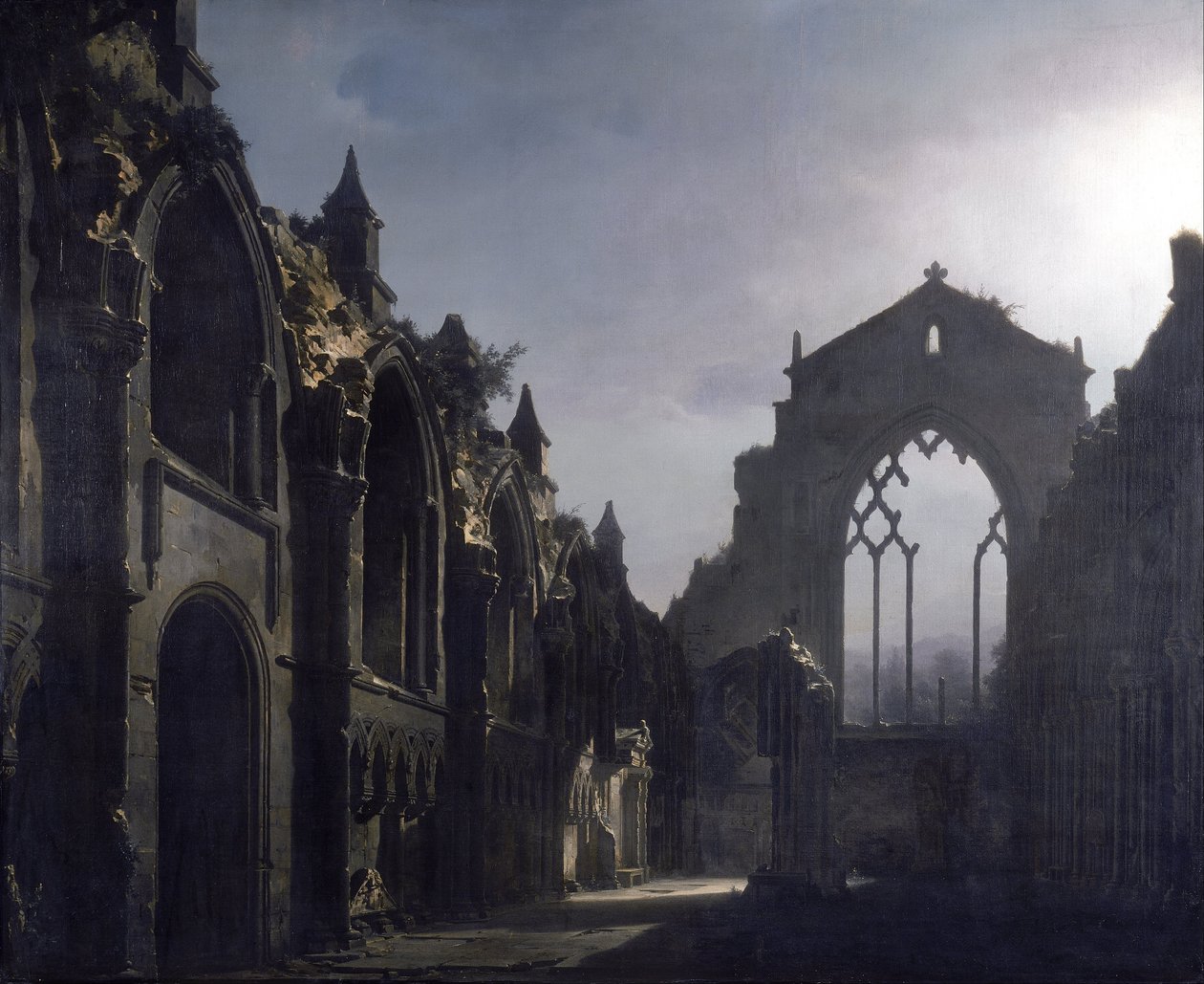 A Holyrood-kápolna romjai alkotó: Louis Daguerre
