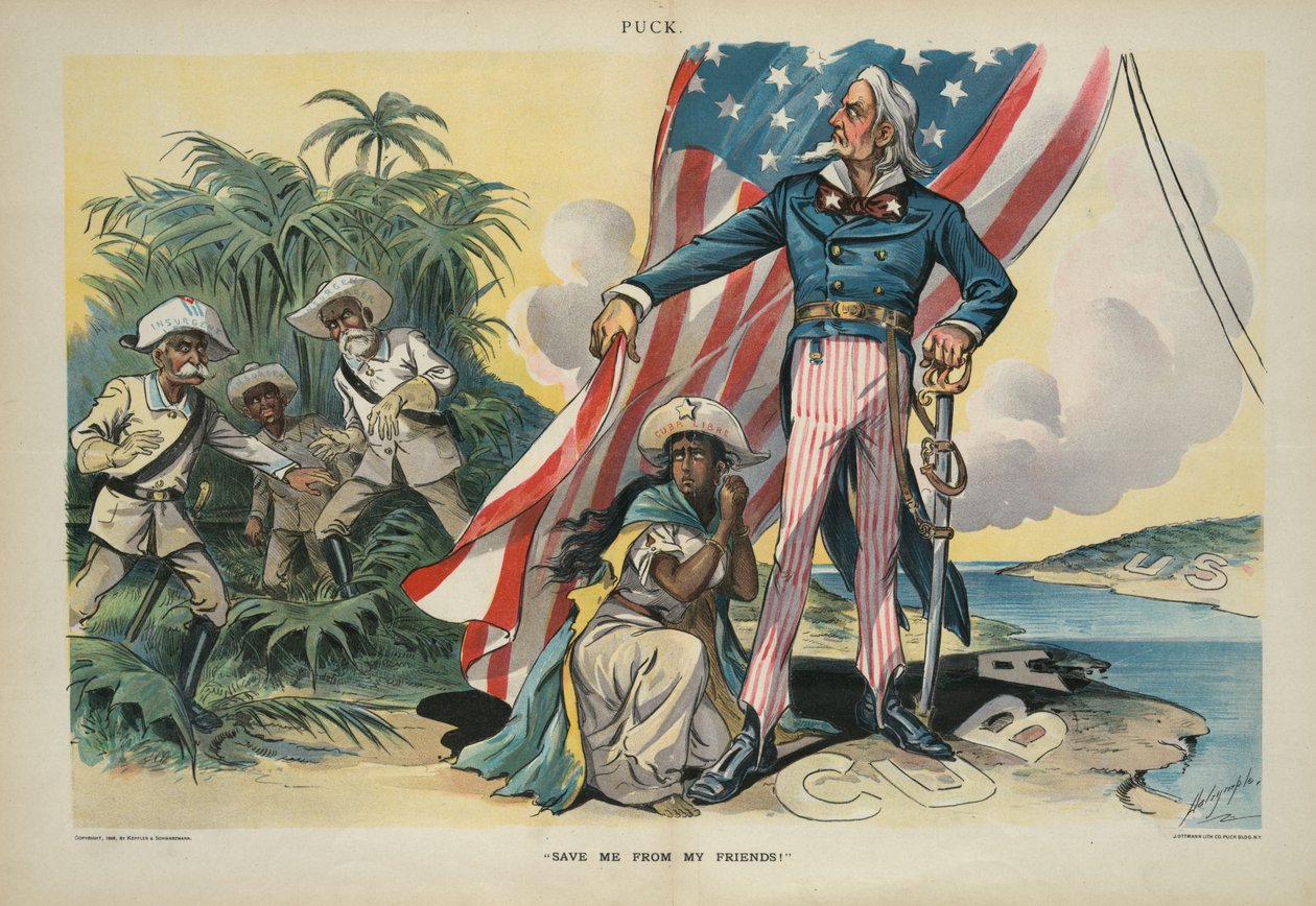 Ments meg a barátaimtól!, 1898 (kromolitográfia) alkotó: Louis Dalrymple