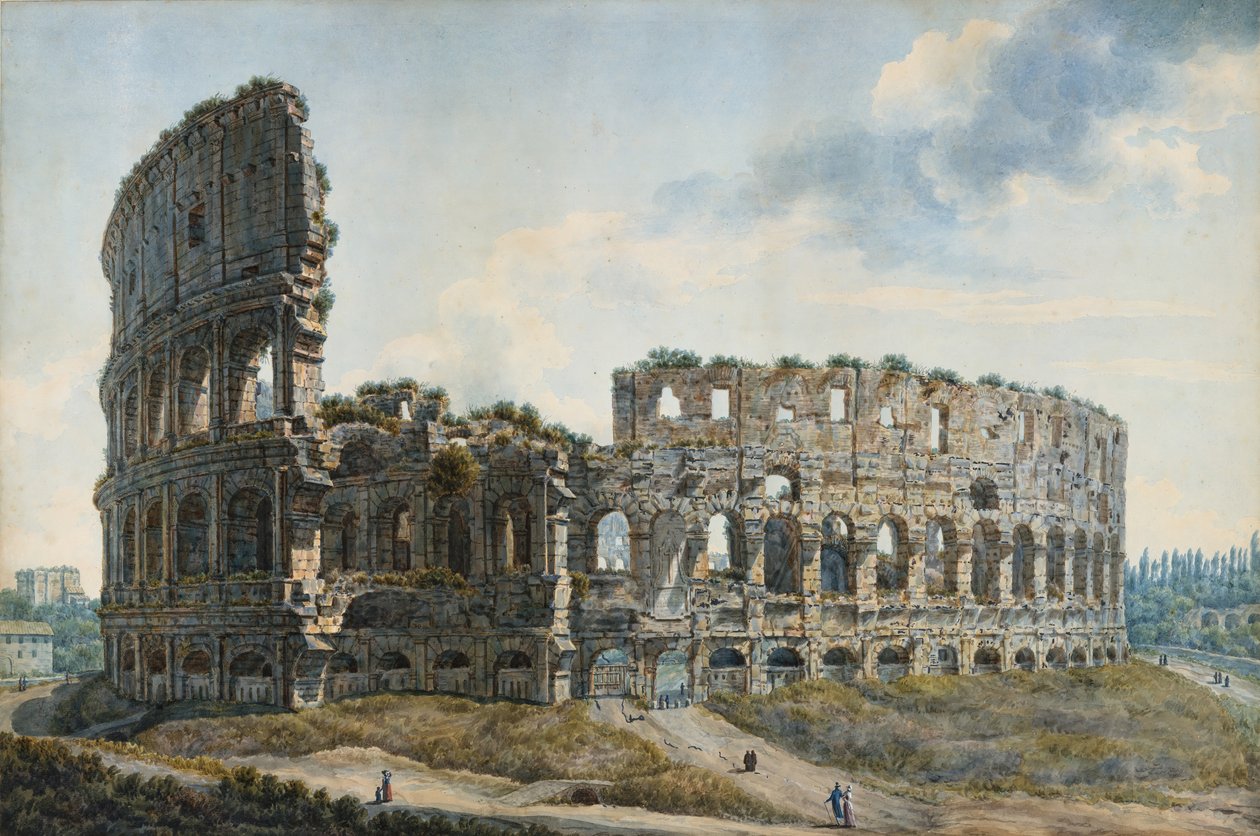 A Colosseum, Róma, n.d. alkotó: Louis Ducros