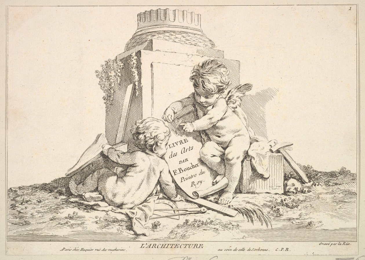 Építészet. alkotó: Louis Felix de la Rue