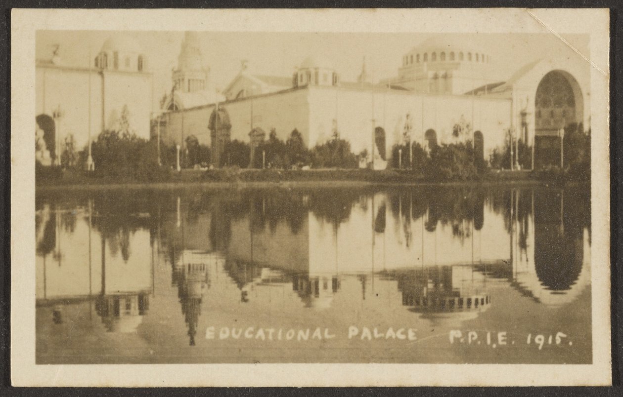 [Oktatási Palota, Pan Pacific International Exposition (P.P.I.E.)] alkotó: Louis Fleckenstein