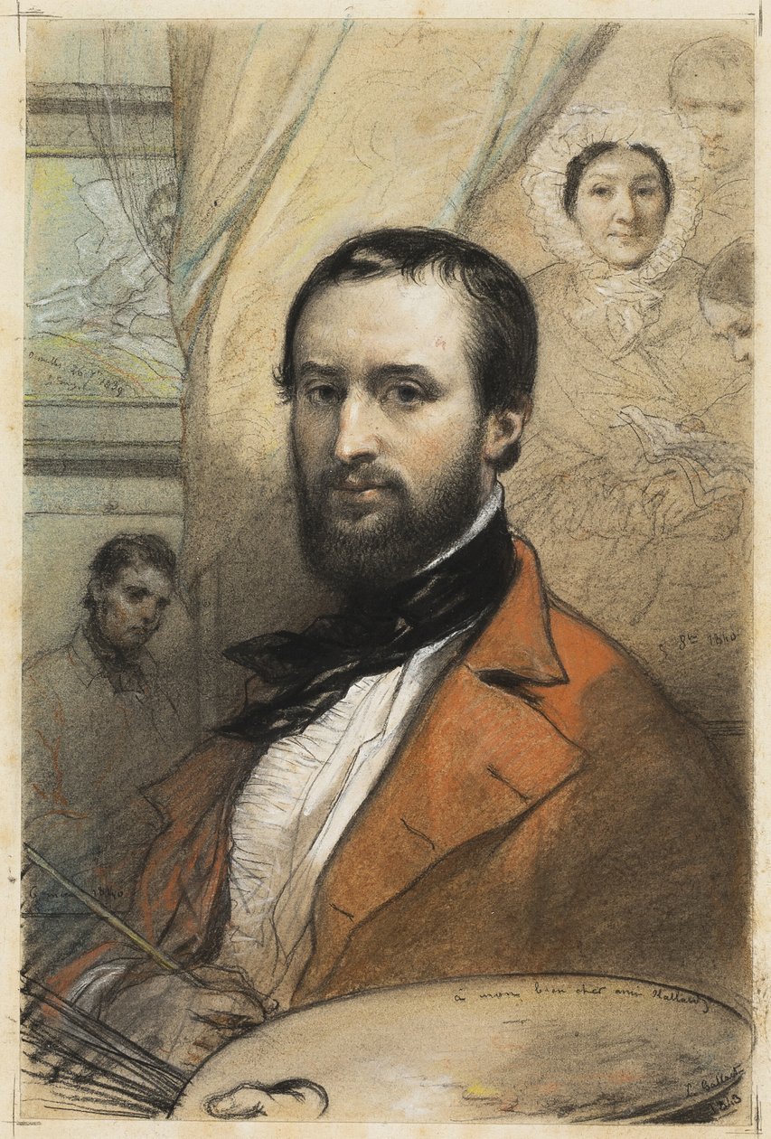 Önarckép alkotó: Louis Gallait
