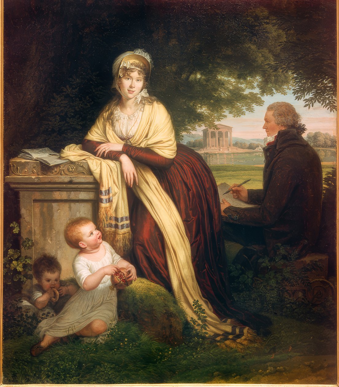 Louis Gauffier, önarckép feleségével és gyermekeivel alkotó: Louis Gauffier