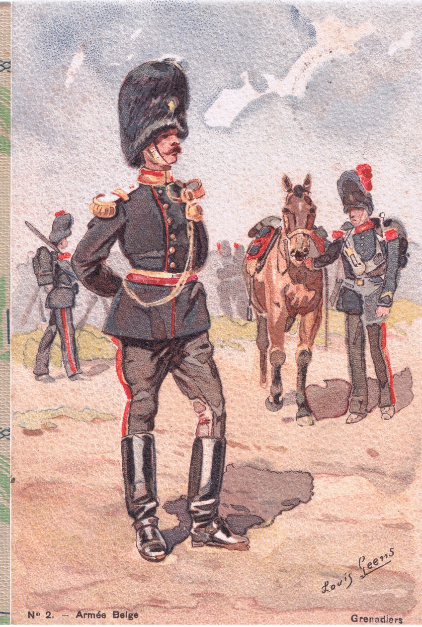 Gránátosok, Képeslap, 1920-as évek alkotó: Louis Geens