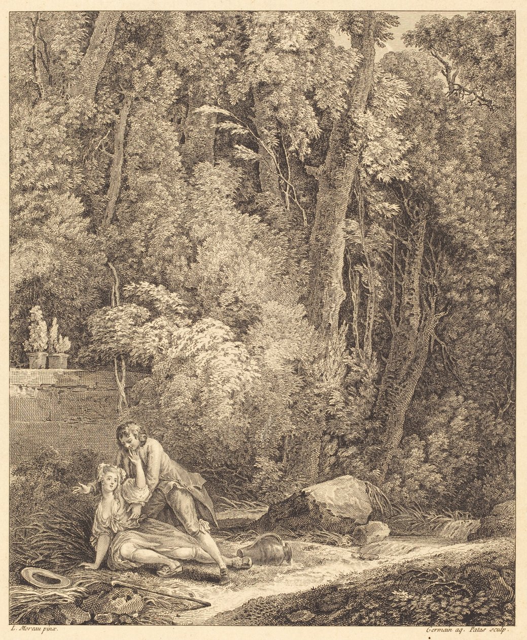 A vállalkozó kedvű falusi alkotó: Louis Germain and Charles Emmanuel Patas after Louis Gabriel Moreau