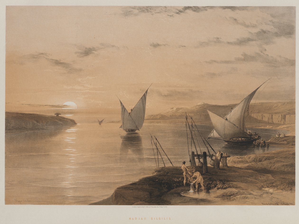 Egyiptom és Núbia, II. kötet: Hagar Setsilis alkotó: Louis Haghe