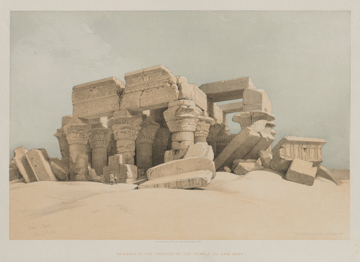 Egyiptom és Núbia, II. kötet: Kom-Ombo alkotó: Louis Haghe