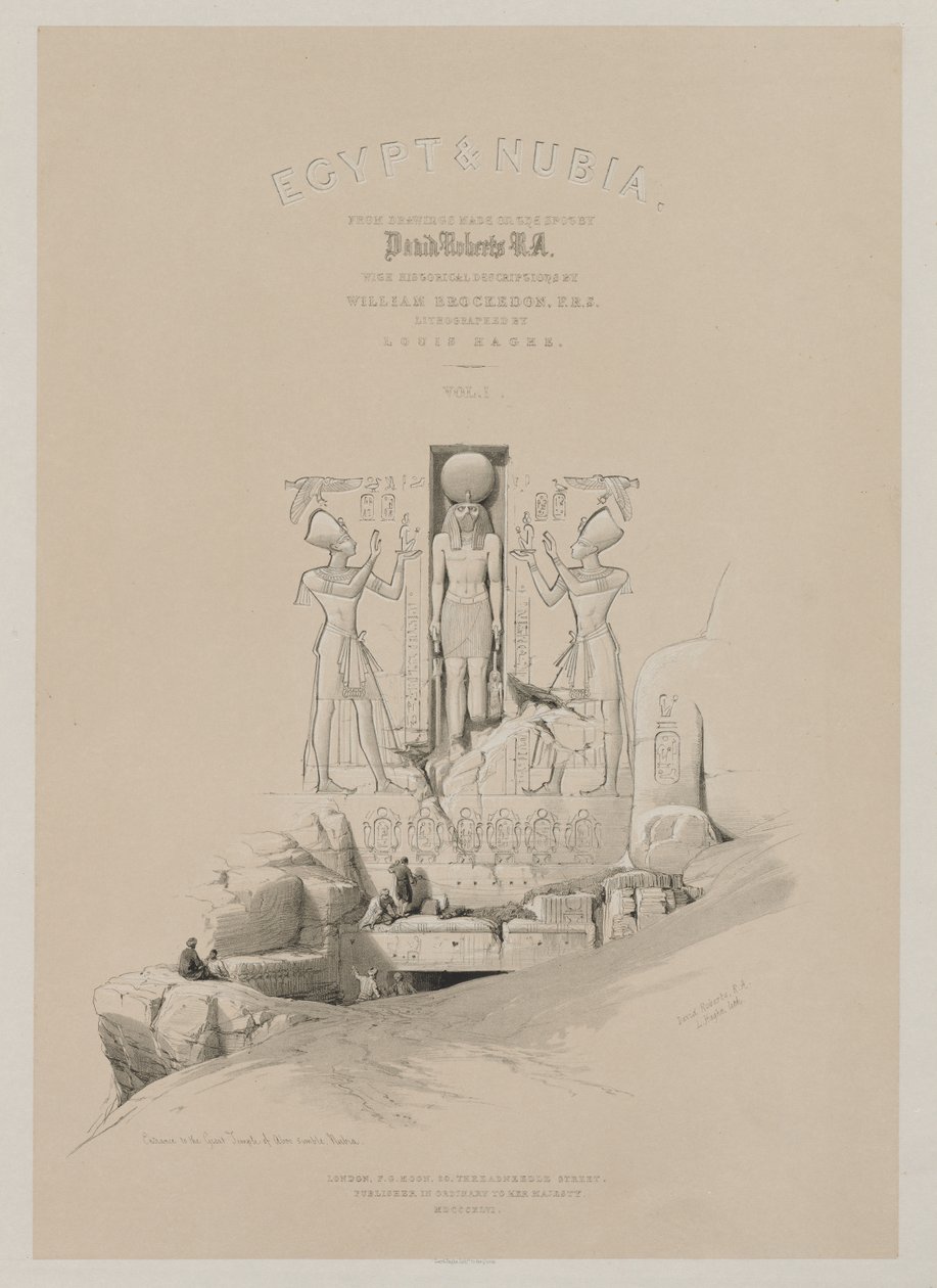 Egyiptom és Núbia, I. kötet: Frontispiece, 1846. alkotó: Louis Haghe