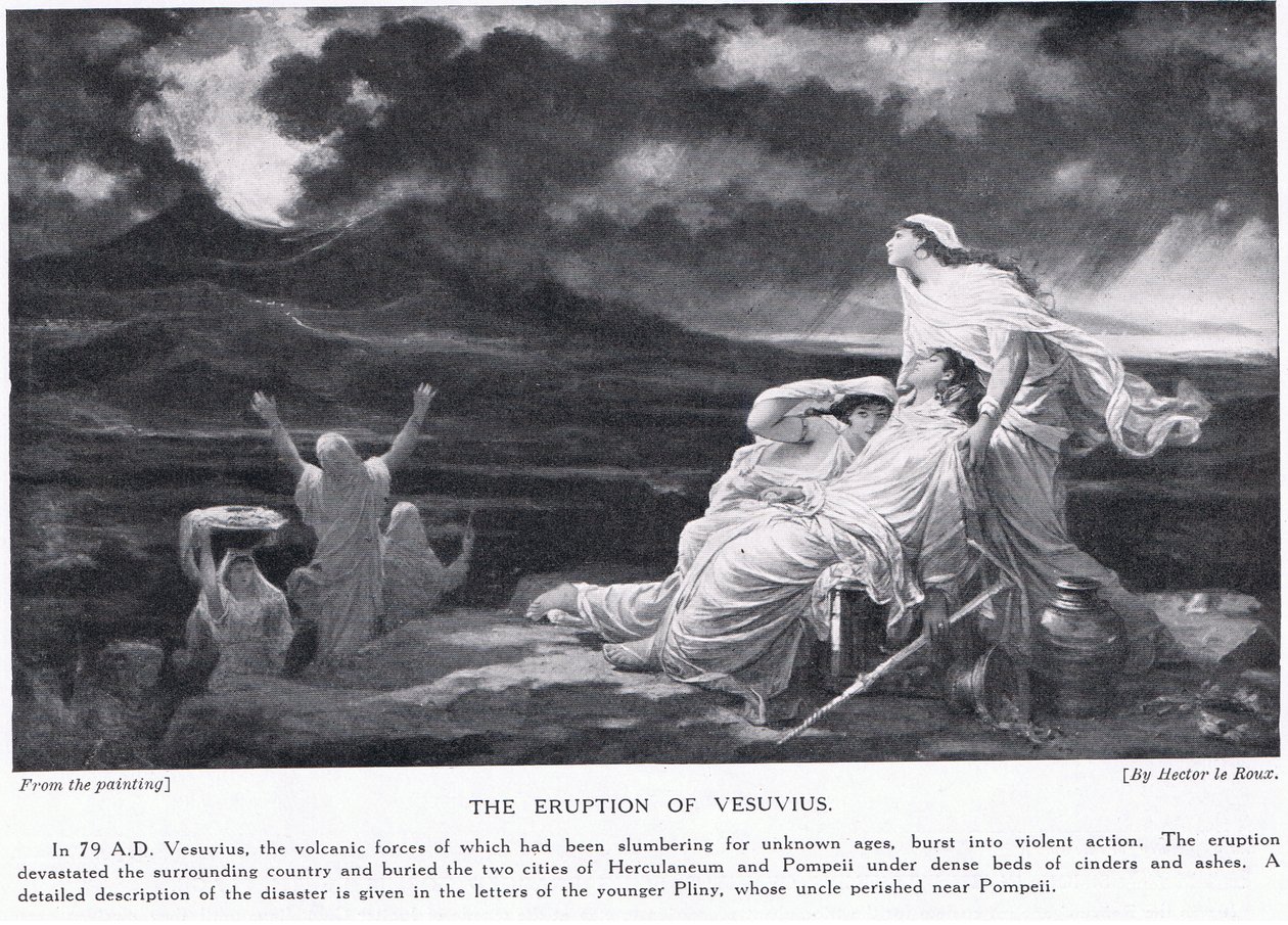 A Vezúv kitörése i.sz. 79 alkotó: Louis Hector Leroux