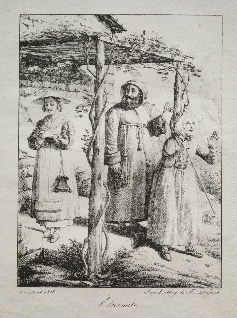 A remete, 1818. alkotó: Louise Marie Jeanne Hersent