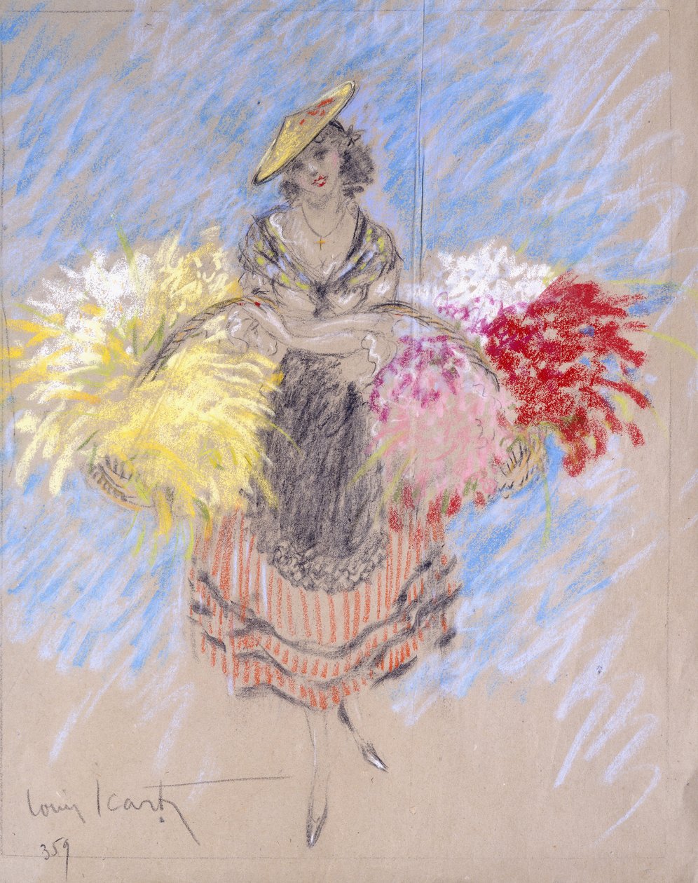 Virágárus alkotó: Louis Icart
