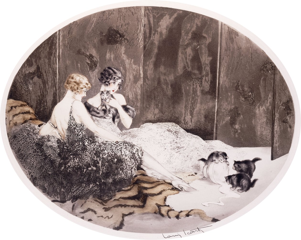 Kiömlött tej alkotó: Louis Icart