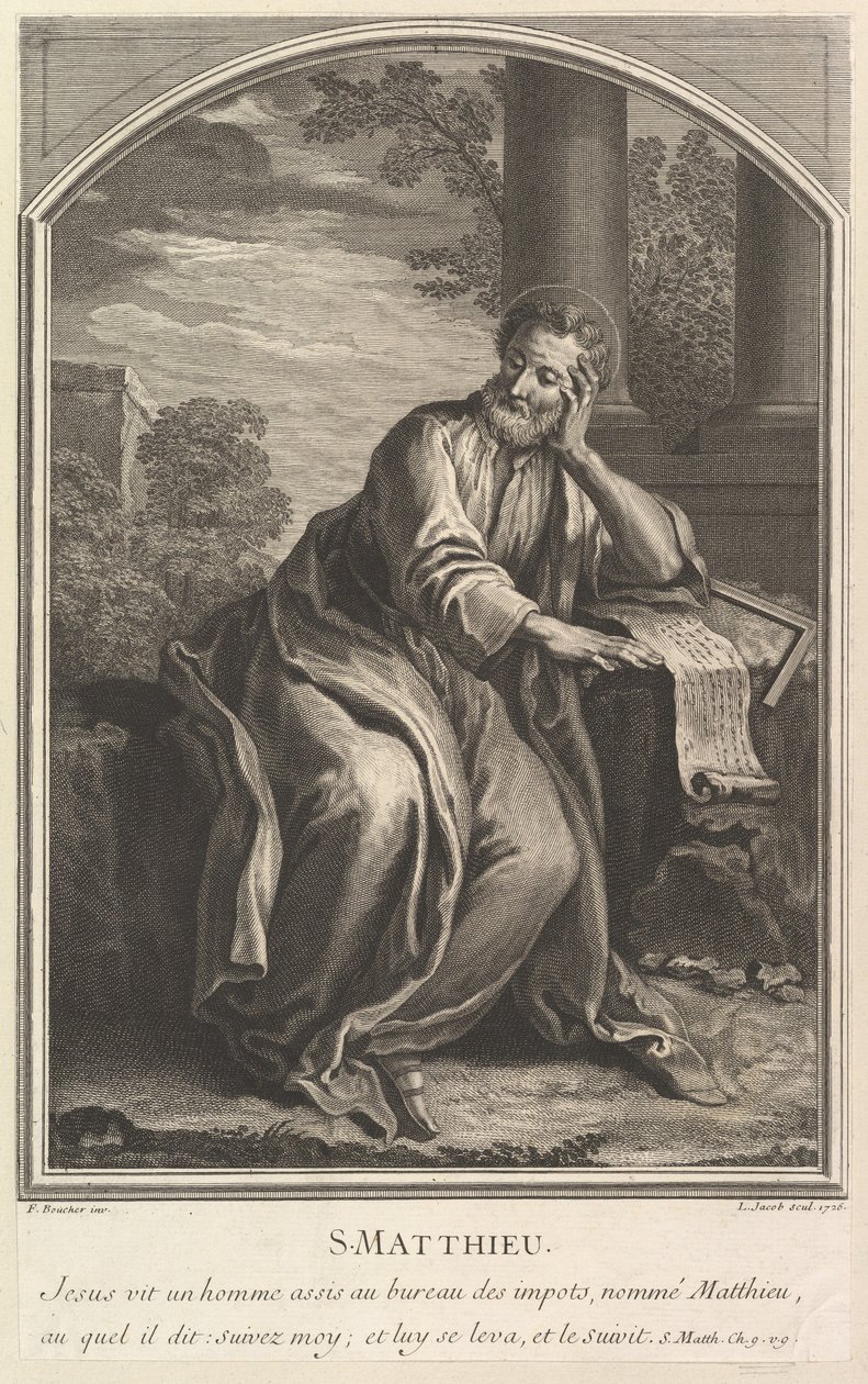 Szent Máté, 1726. alkotó: Louis Jacob