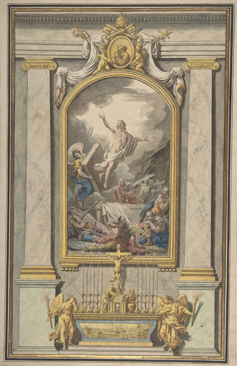 A feltámadás, kb. 1760. alkotó: Louis Jean François Lagrenée