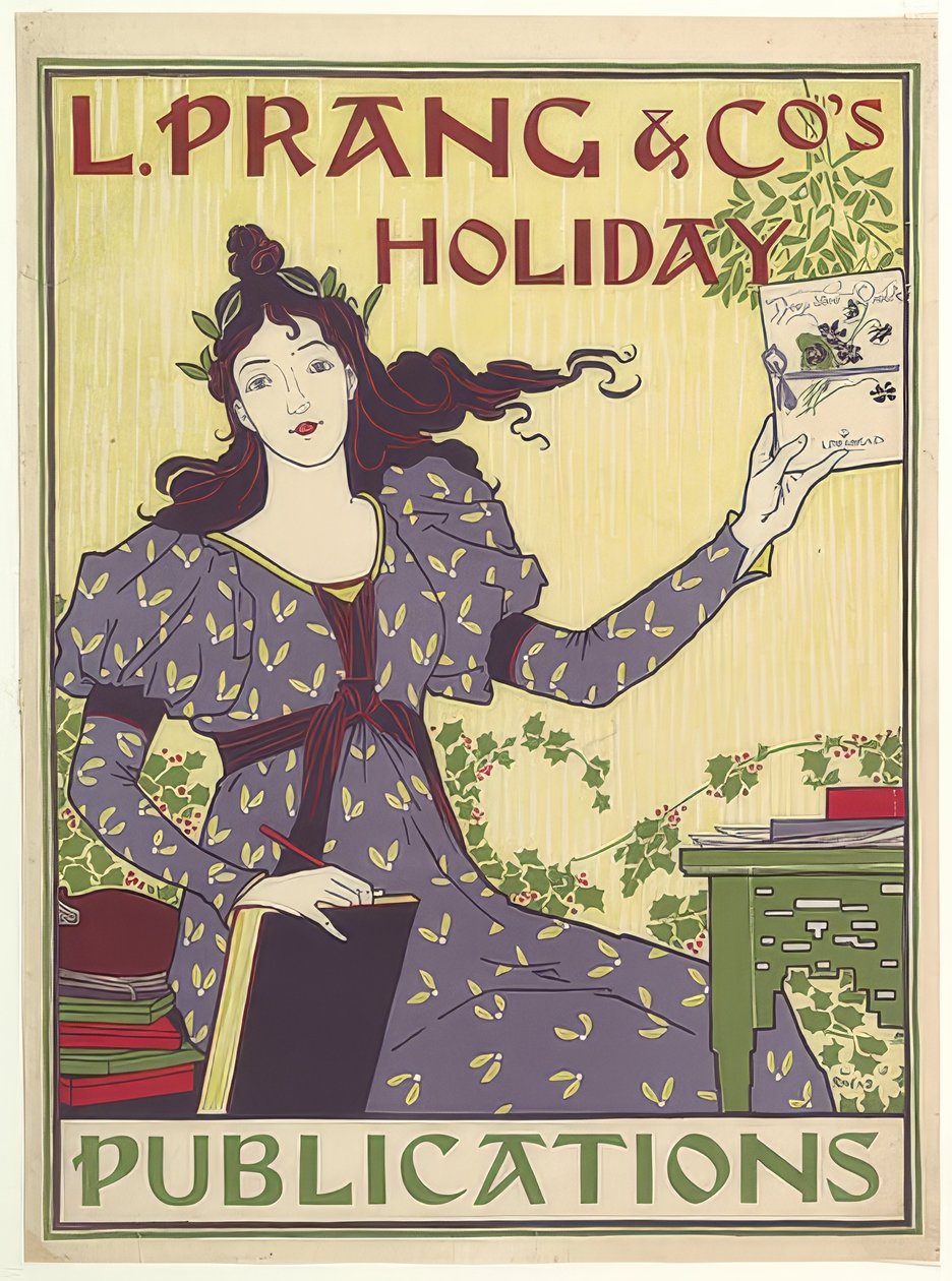 L. Prang & Co.s: Nyaralás. 1895 alkotó: Louis John Rhead