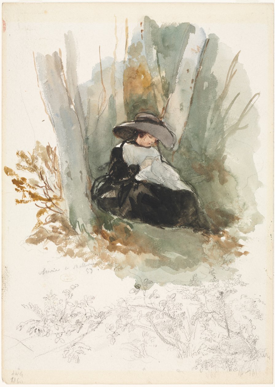 Mary a Bellevue-ban, 1858. alkotó: Louis Joseph Gallait