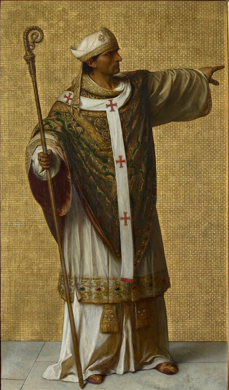 Liège-i Notker, 1872-1877. alkotó: Louis Joseph Gallait