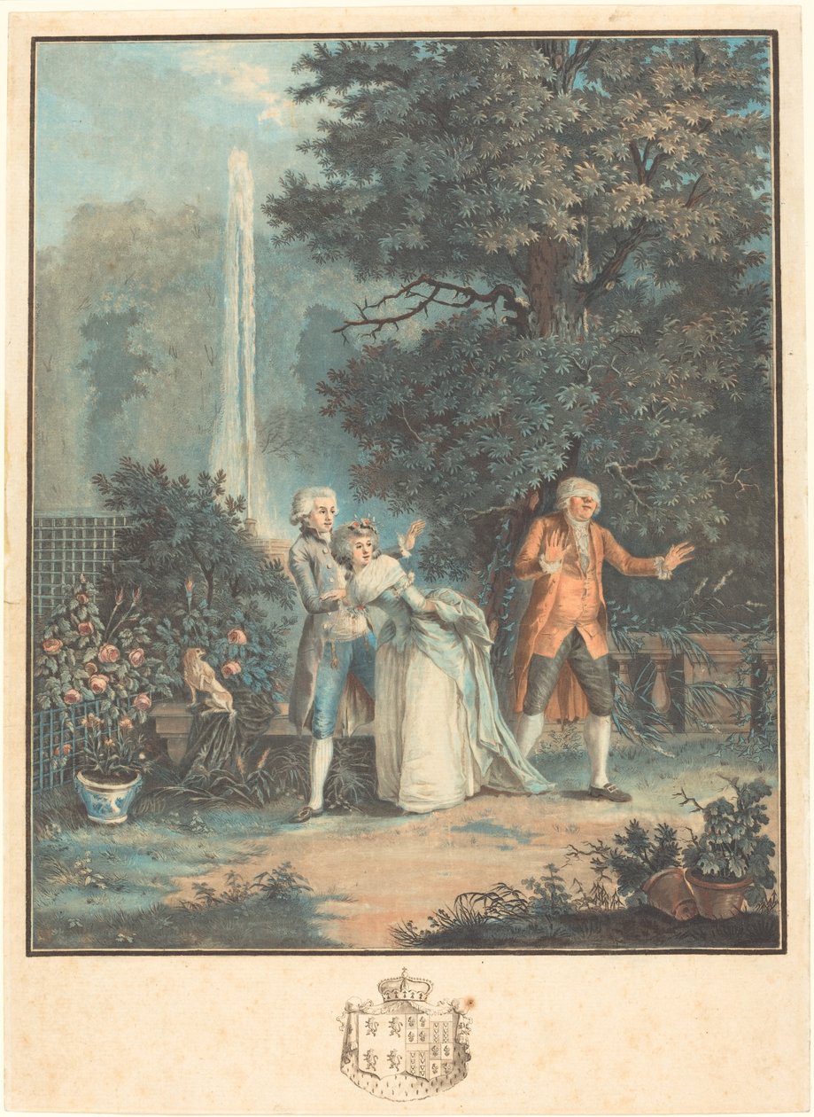 Colin-Maillard alkotó: Louis Le Coeur after Nicolas Lavreince