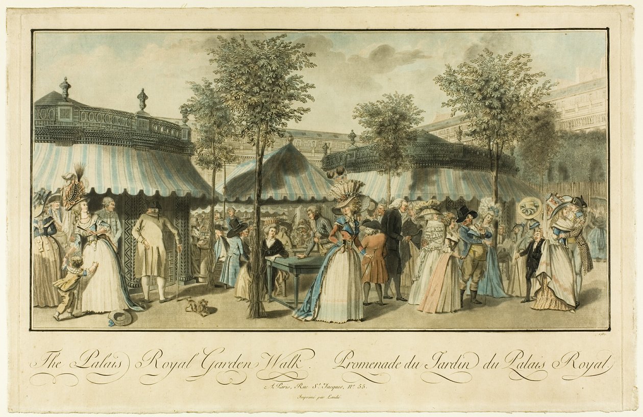 Le Palais Royal kerti séta alkotó: Louis Lecoeur