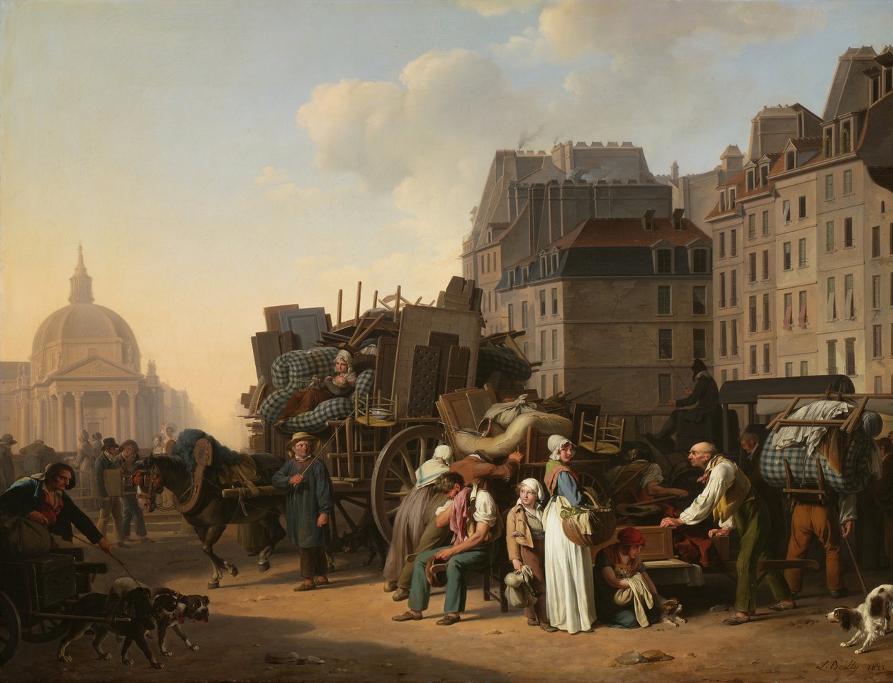 A mozgalmak, 1822. alkotó: Louis Leopold Boilly