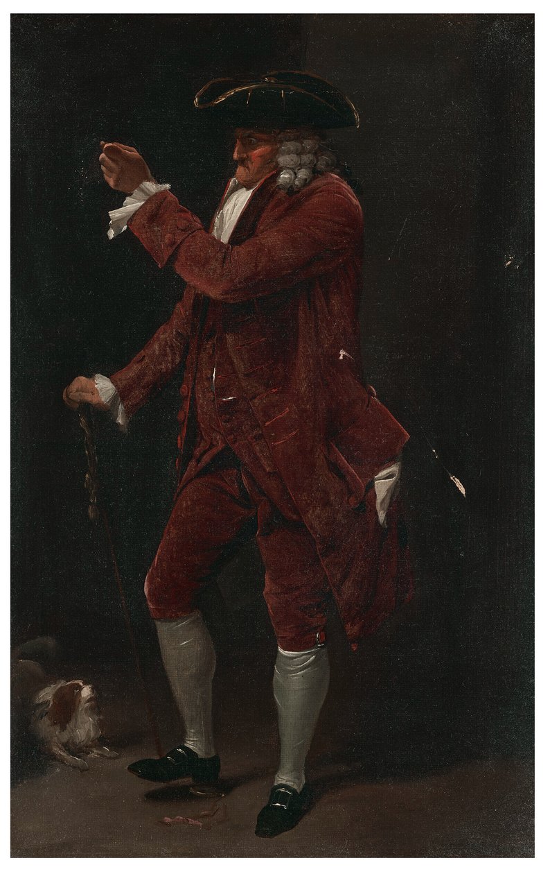 Egy úriember egy kutyával alkotó: Louis Leopold Boilly