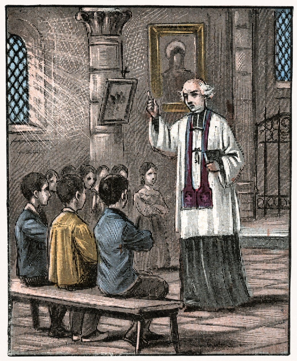 Elsőáldozás, 1880 körül (nyomtatott) alkotó: Louis Maitrejean