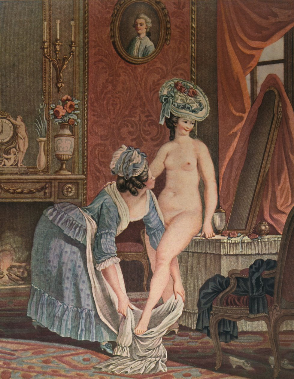 La Toilette, Fürdés, 1765-1790, 1913 alkotó: Louis Marin Bonnet