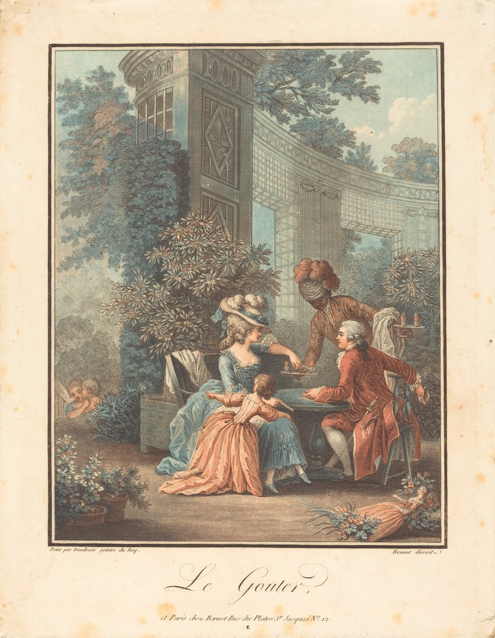 Délutáni tea. alkotó: Louis Marin Bonnet